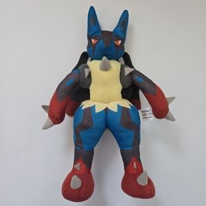 Pokemon XY Mega Lucario 15" Plush working Sound Toy TOMY Nintendo 2016